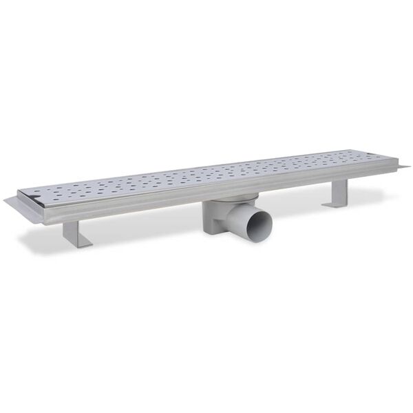 vidaXL Avl&aring;ng golvbrunn bubblig 630x140 mm rostfritt st&aring;l