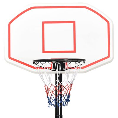 vidaXL Basketkorg med stativ vit 258-363 cm polyeten