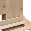 vidaXL Säng med bokhylla utan madrass 180x200cm massiv furu