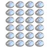 vidaXL Soldrivna v&auml;gglampor 24 st LED runda silver