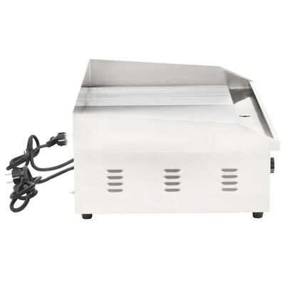 vidaXL Elektriskt stekbord rostfritt stål 4400 W 71x43x24 cm