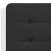 vidaXL Bed Frame without Mattress "Zadar" White and Black 140x200 cm Faux Leather
