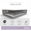 Bestway Luftmadrass Tritech 2-pers 203x152x46 cm svart