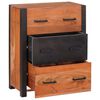 vidaXL Sideboard 3 pcs Brun 165 x 30 x 75 cm Massivt akaciaträ