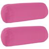 vidaXL Kudd&ouml;verdrag 2 st HEERLEN Rosa &Oslash; 15 x 40 cm Polyester