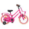 vidaXL Barncykel 16 Tum f&ouml;r 4-6 &aring;r gamla M&ouml;rkrosa