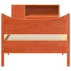 vidaXL Sängram utan madrass vaxbrun 75x190 cm massiv furu