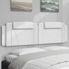 vidaXL Headboard Cushion "Viana" White 180 cm Faux Leather