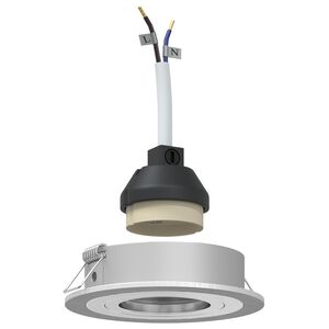 vidaXL Spotlight 24 pcs Silver 9 x 9 x 2 cm Aluminium