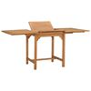 vidaXL Tr&auml;dg&aring;rdsbord utdragbart (110-160)x80x75cm massiv teak