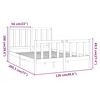 vidaXL S&auml;ngram utan madrass vit 120x200 cm massiv furu