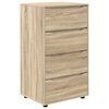 vidaXL F&ouml;rvaringssk&aring;p Sonoma-ek 60 x 48 x 105 cm Konstruerat tr&auml;