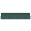 vidaXL S&auml;ngram med madrass med madrass 2 pcs Gr&ouml;n Sammet
