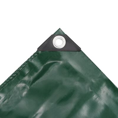 vidaXL Presenning 650 g/m² 1,5x20 m grön