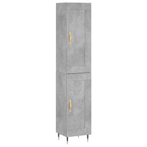 vidaXL H&ouml;gsk&aring;p betonggr&aring; 34,5x34x180 cm konstruerat tr&auml;