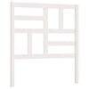 vidaXL S&auml;nggavel vit 106x4x104 cm massiv furu
