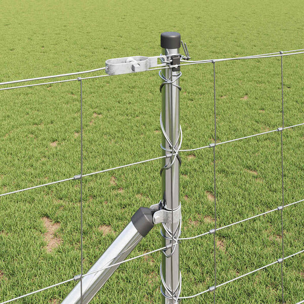 vidaXL St&auml;ngselstolpe Galvaniserad 25 x 1 m St&aring;l