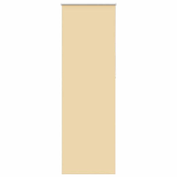 vidaXL Rullgardin m&ouml;rkl&auml;ggningsbar beige 70x230 cm tyg bredd 65,7 cm
