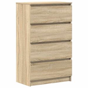 vidaXL Byr&aring; sonoma-ek 60x35x98,5 cm konstruerat tr&auml;
