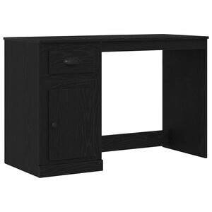 vidaXL Skrivbord Svart Ek 50 x 115 x 75 cm Konstruerat tr&auml;