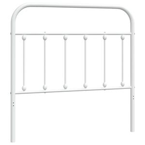vidaXL Ers&auml;ttningsgavel metall vit 100 cm
