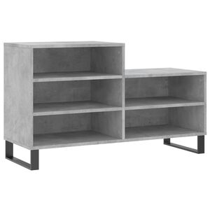 vidaXL Skosk&aring;p betonggr&aring; 102x36x60 cm konstruerat tr&auml;
