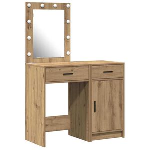 vidaXL Smyckebord 2 st Brun 50 x 41 x 135 cm Konstruerat tr&auml;
