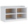 vidaXL Hallb&auml;nk SANDNES vit 87x40x50 cm massiv tr&auml; furu