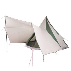 vidaXL Tipi T&auml;lt med tak med lagring Gr&ouml;n 510 x 690 x 330 cm taffeta