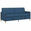 vidaXL Soffa med f&ouml;rvaring Bl&aring; 192 x 78 x 87 cm Polyester