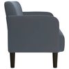 vidaXL Loveseat soffa mörkgrå 109 cm sammet