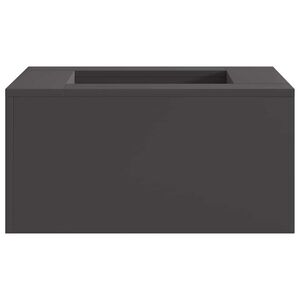 vidaXL Eldsk&aring;l Svart 60 x 60 x 30 cm V&auml;derbest&auml;ndig st&aring;l