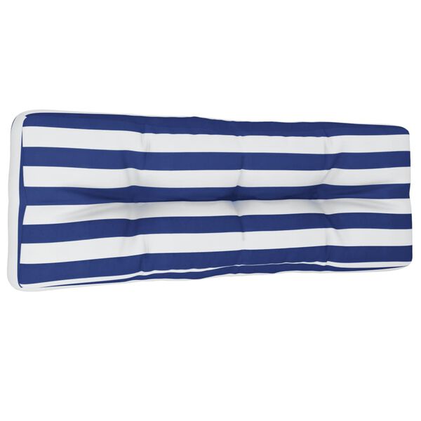 vidaXL Palldyna blå&vit randig 120x40x12 cm tyg