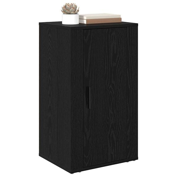 vidaXL Sideboard Svart Ek 40 x 33 x 70 cm Konstruerat tr&auml;