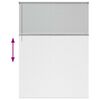 vidaXL Persienner med gardiner Silver 220 x 155 cm Aluminium