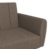 vidaXL B&auml;ddsoffa 2-sits taupe tyg
