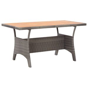 vidaXL Tr&auml;dg&aring;rdsbord gr&aring; 120x70x66 cm massivt akaciatr&auml;