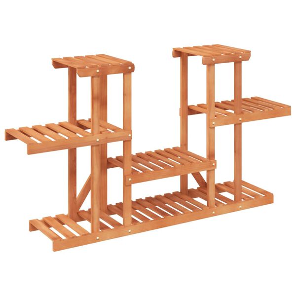 vidaXL Växtställ 110x25x73 cm massivt granträ