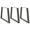 vidaXL Matbordsben V-formade 3 st antracit 90x(72-73,3) cm st&aring;l