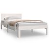vidaXL S&auml;ngram vit massiv furu 100x200 cm