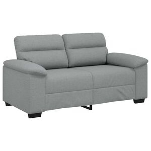 vidaXL 2-sitssoffa ljusgr&aring; 160x81x84 cm tyg