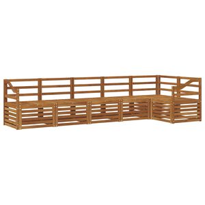 vidaXL Utomhussoffset 6 st Naturf&auml;rg Polyester