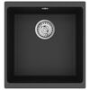 vidaXL Diskho Svart 430 x 460 mm 80% Kvarts och 20% Resin