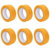 vidaXL M&aring;lartape 6 st Gul 38mm x 50m Papper