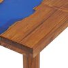 vidaXL Konsolbord i teak harts 100x35x75 cm