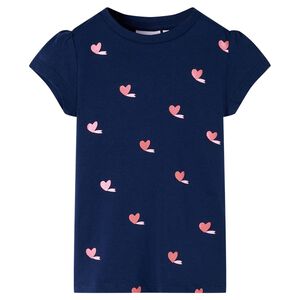 vidaXL T-shirt f&ouml;r barn marinbl&aring; 104