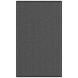 vidaXL D&ouml;rrmatta rand svart och gr&aring; 90x150 cm