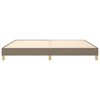 vidaXL Boxspring-s&auml;ngram taupe 200x200 cm tyg