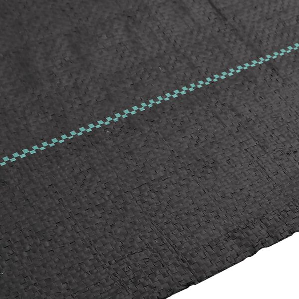 vidaXL Ogr&auml;smatta svart 1x50 m PP