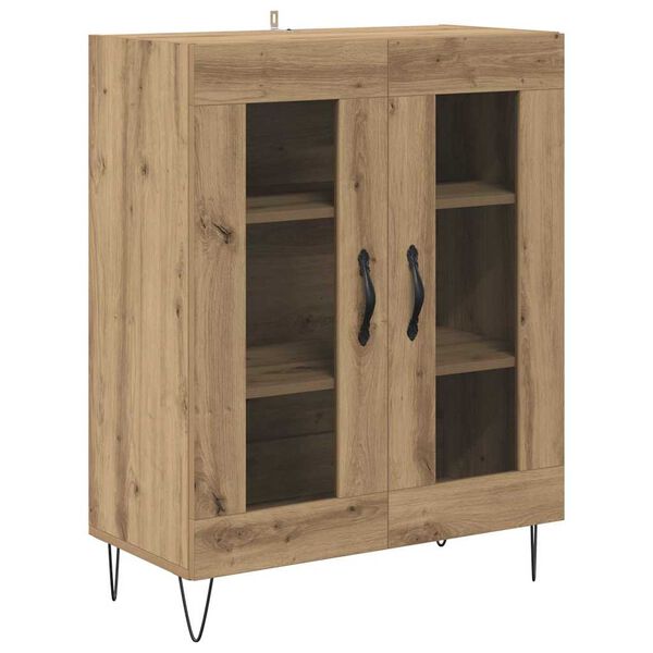 vidaXL Sideboard Artisan Ek 69,5 x 34 x 90 cm Konstruerat tr&auml;